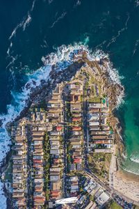 Preview wallpaper island, city, aerial  view, houses