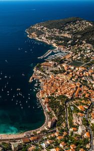 Preview wallpaper island, city, bay, coast, port