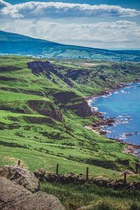 Preview wallpaper island, coast, cliffs, sea