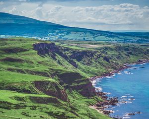 Preview wallpaper island, coast, cliffs, sea