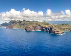 Preview wallpaper island, coast, ocean, water, nature