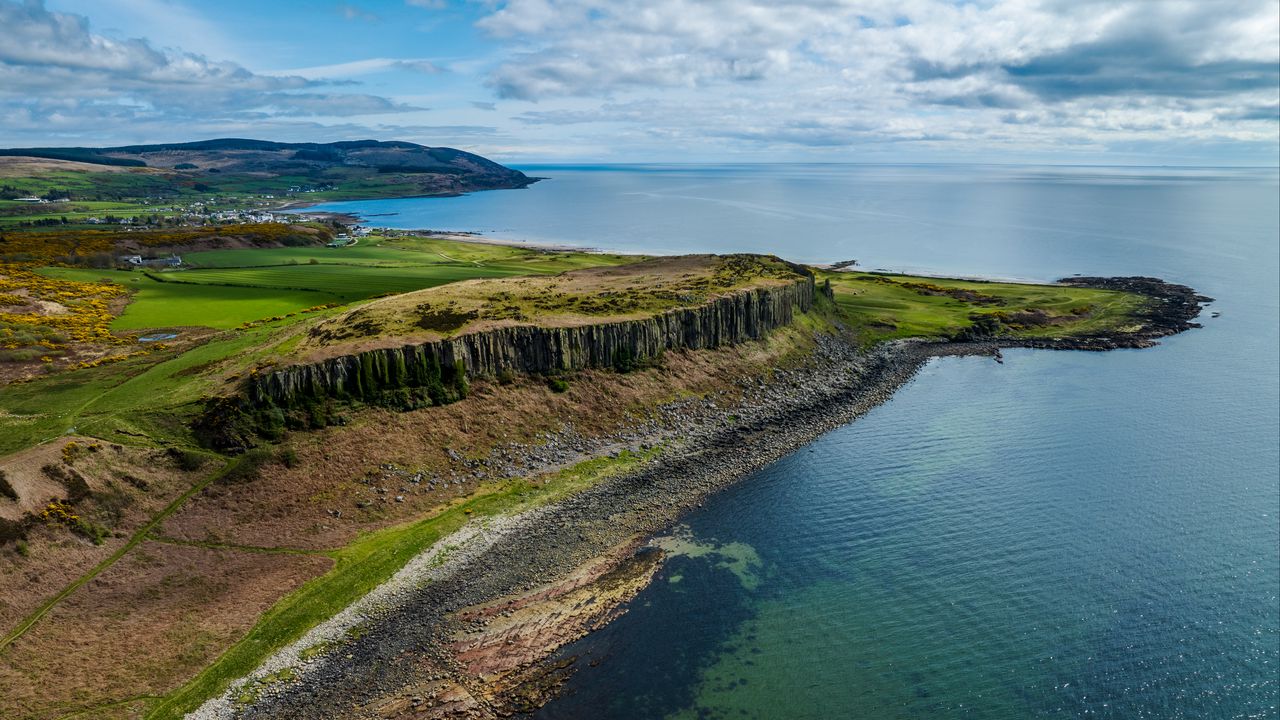 Wallpaper island, coast, sea, landscape, bottom