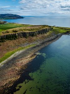 Preview wallpaper island, coast, sea, landscape, bottom