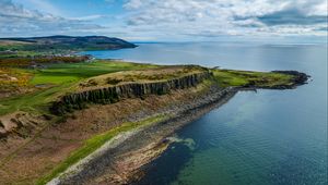 Preview wallpaper island, coast, sea, landscape, bottom