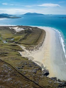 Preview wallpaper island, coast, sea, landscape, aerial view