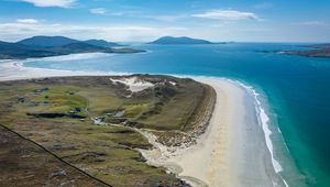 Preview wallpaper island, coast, sea, landscape, aerial view