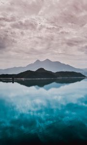 Preview wallpaper island, fog, water, hong kong