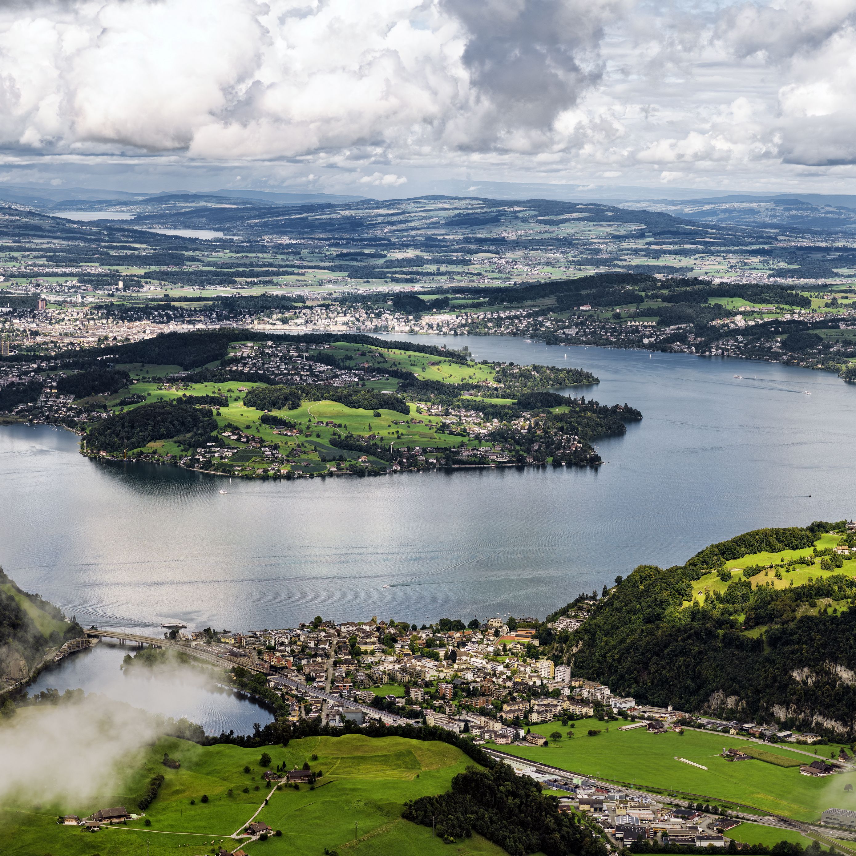 2780x2780 Wallpaper island, hills, mountains, clouds, sky, landscape