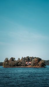 Preview wallpaper island, house, sea, landscape