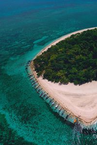 Preview wallpaper island, ocean, aerial view, tropics, sea, philippines