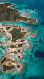 Preview wallpaper island, ocean, aerial view, evia, greece