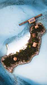 Preview wallpaper island, ocean, aerial view, water, tropics