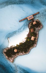 Preview wallpaper island, ocean, aerial view, water, tropics