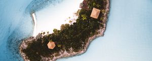 Preview wallpaper island, ocean, aerial view, water, tropics