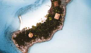 Preview wallpaper island, ocean, aerial view, water, tropics