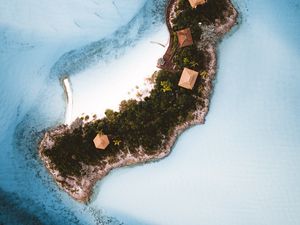 Preview wallpaper island, ocean, aerial view, water, tropics