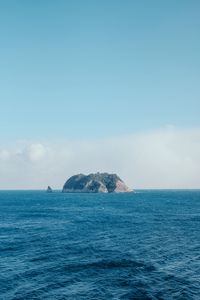 Preview wallpaper island, rocks, sea, water, waves, nature