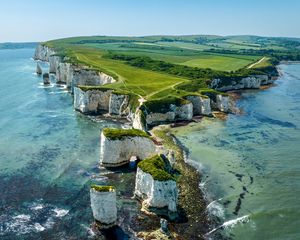 Preview wallpaper island, rocks, sea, trees, landscape