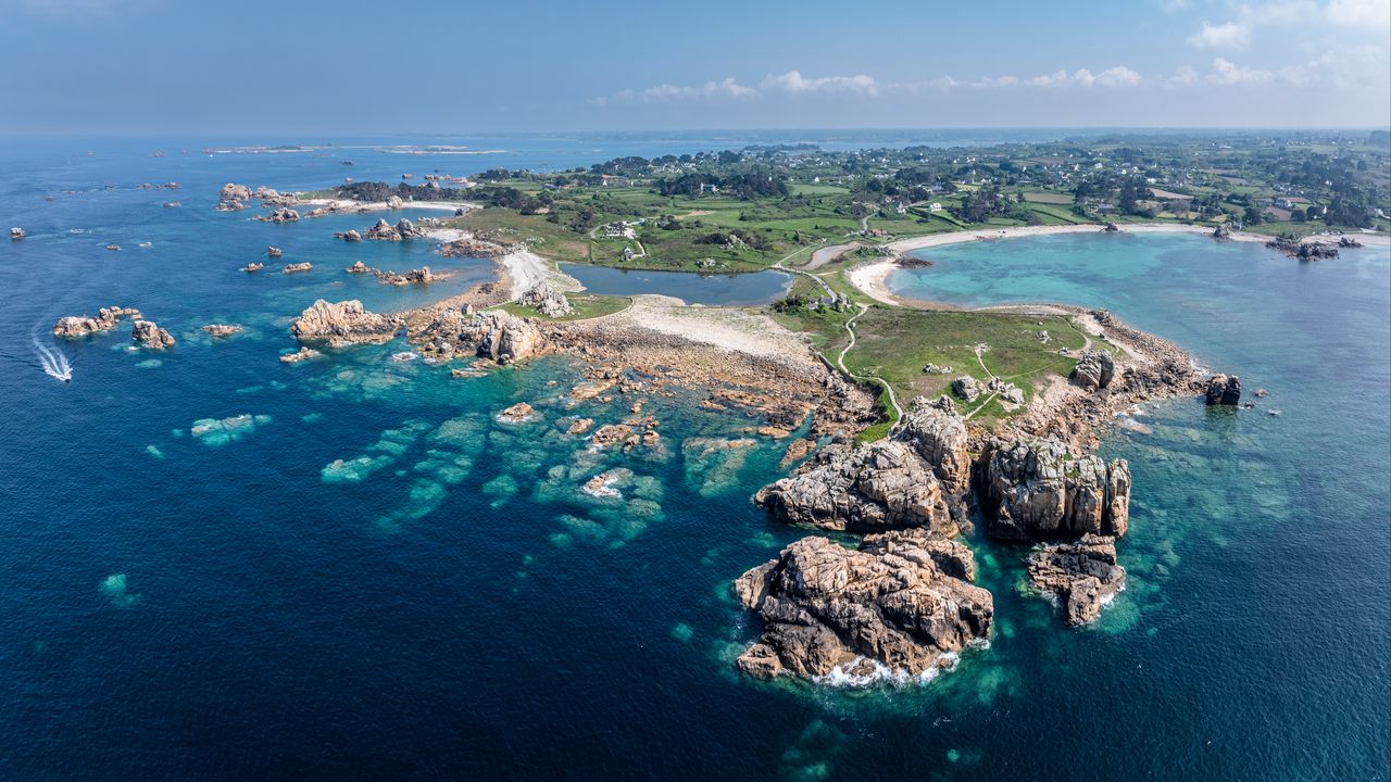 Wallpaper island, rocks, stones, sea, landscape, nature