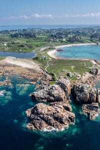 Preview wallpaper island, rocks, stones, sea, landscape, nature