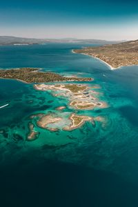 Preview wallpaper island, sea, aerial view, agios konstantinos, greece