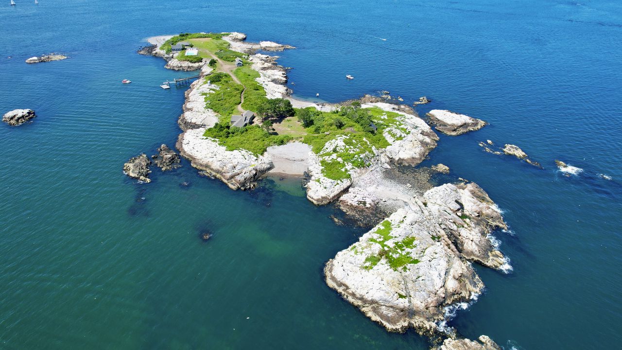 Wallpaper island, sea, aerial view