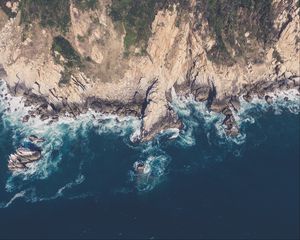 Preview wallpaper island, sea, coast, water, aerial view