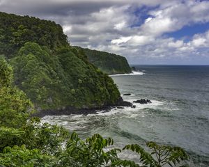 Preview wallpaper island, sea, plants, trees, landscape