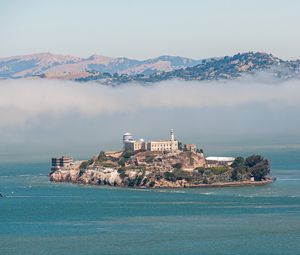 Preview wallpaper island, towers, sea, alcatraz, usa