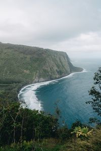 Preview wallpaper island, trees, sea, waves, water, nature