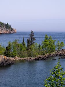 Preview wallpaper island, trees, sea, landscape