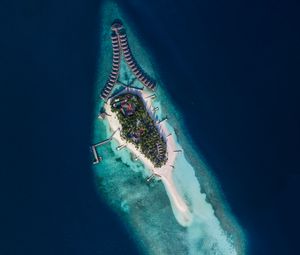 Preview wallpaper island, tropics, sea, aerial view