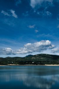 Preview wallpaper island, water, clouds, landscape