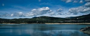 Preview wallpaper island, water, clouds, landscape