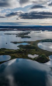 Preview wallpaper islands, lake, water, landscape, nature