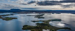 Preview wallpaper islands, lake, water, landscape, nature