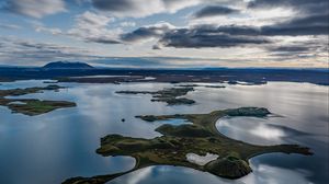 Preview wallpaper islands, lake, water, landscape, nature