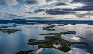 Preview wallpaper islands, lake, water, landscape, nature