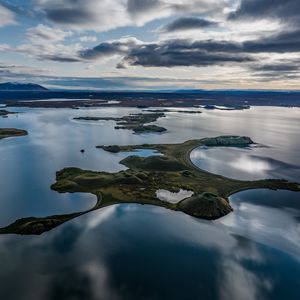 Preview wallpaper islands, lake, water, landscape, nature