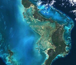 Preview wallpaper islands, relief, satellite, aerial view, nature