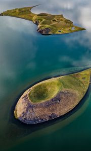 Preview wallpaper islands, relief, sea, nature, landscape, aerial view