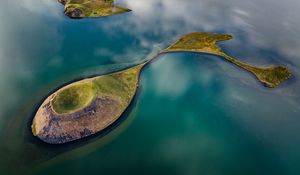 Preview wallpaper islands, relief, sea, nature, landscape, aerial view