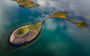 Preview wallpaper islands, relief, sea, nature, landscape, aerial view