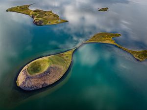 Preview wallpaper islands, relief, sea, nature, landscape, aerial view