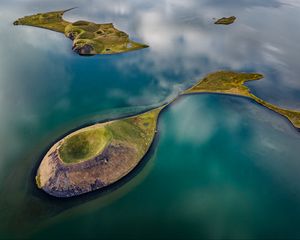 Preview wallpaper islands, relief, sea, nature, landscape, aerial view