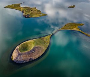 Preview wallpaper islands, relief, sea, nature, landscape, aerial view