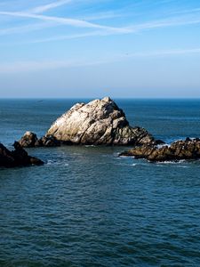 Preview wallpaper islands, rocks, sea, stones, water, horizon, nature
