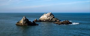 Preview wallpaper islands, rocks, sea, stones, water, horizon, nature