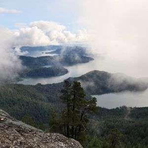 Preview wallpaper islands, trees, clouds, rock, landscape