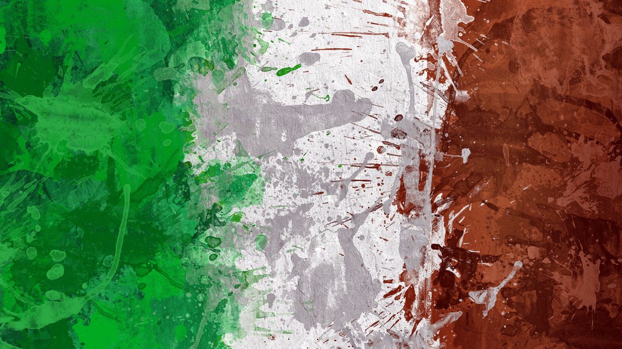 Wallpaper italy, flag, stains, background, texture